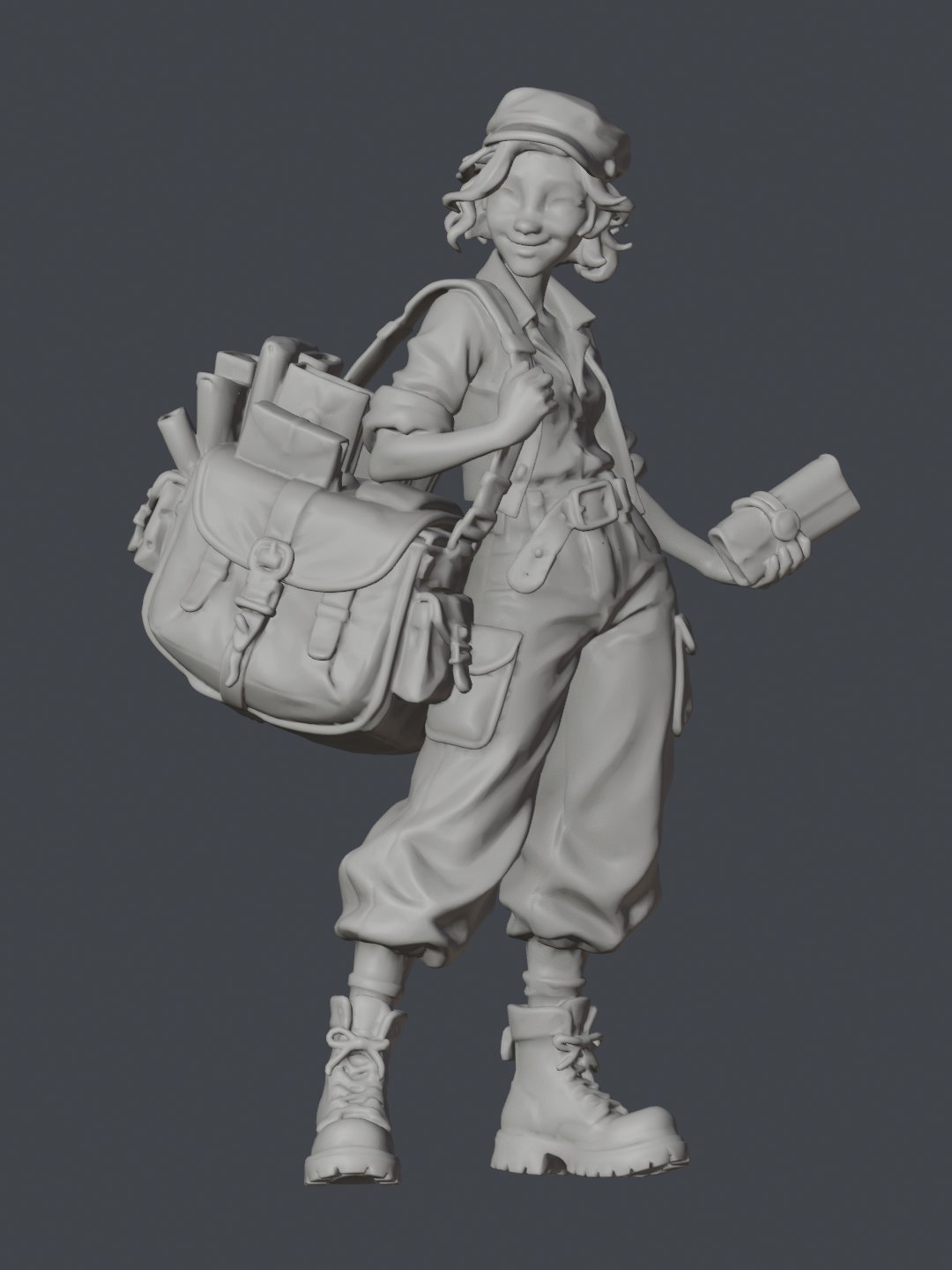 送信员白模 preview