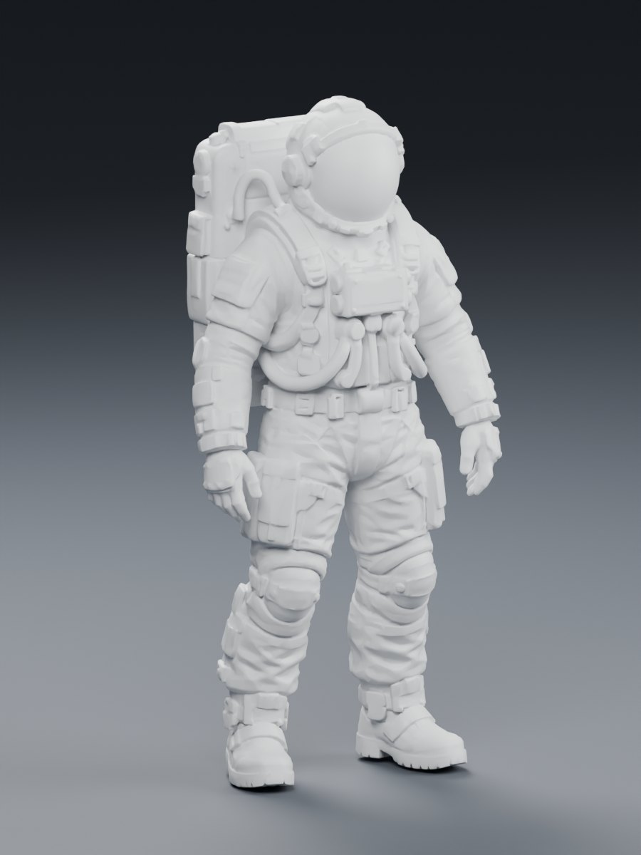 太空服白模 preview