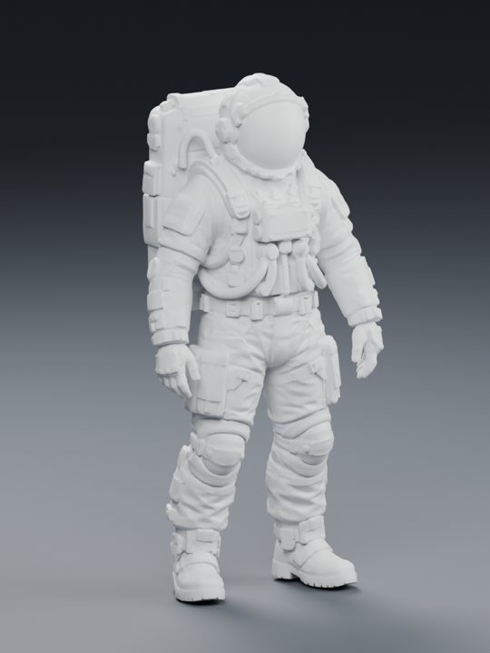 太空服白模